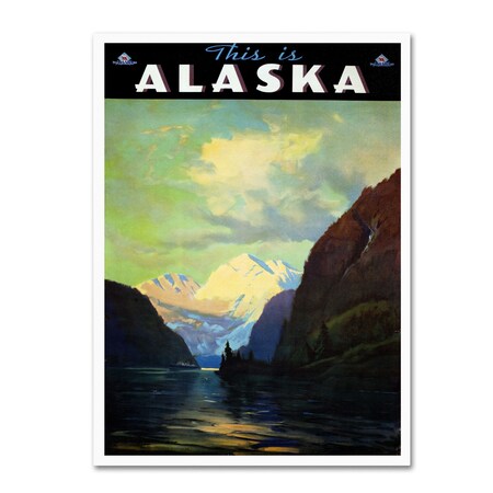 Vintage Apple Collection 'Trav Alaska' Canvas Art,30x47